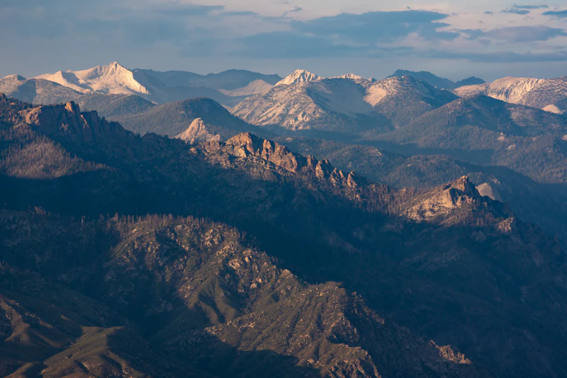 aerial view of mountains