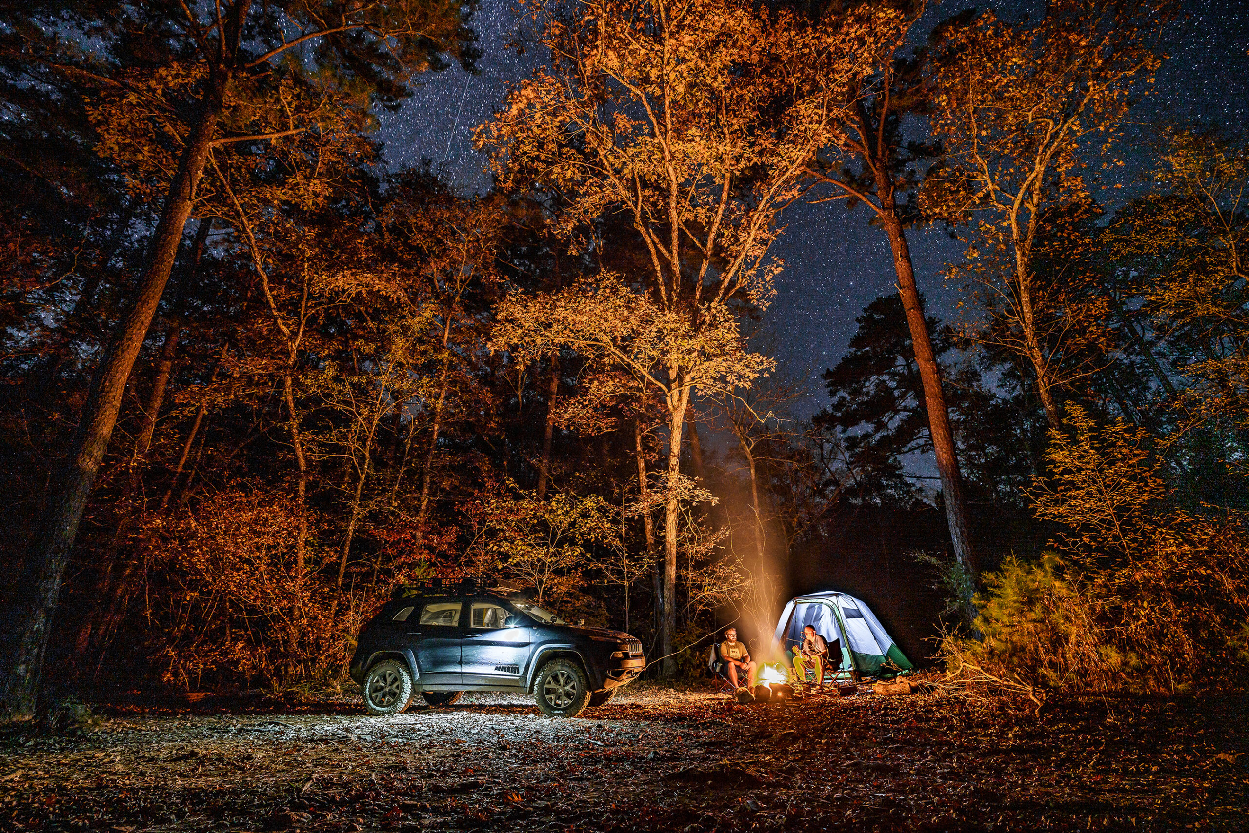 Car camping.