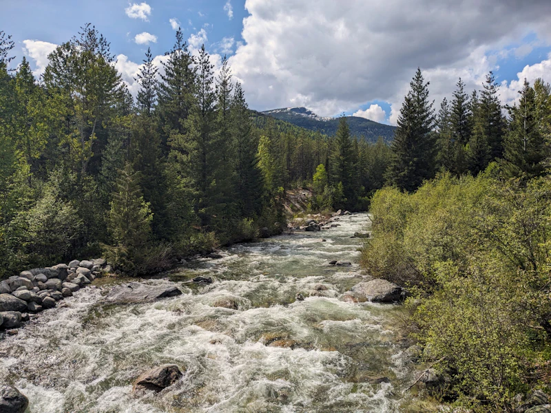 Roaring river.