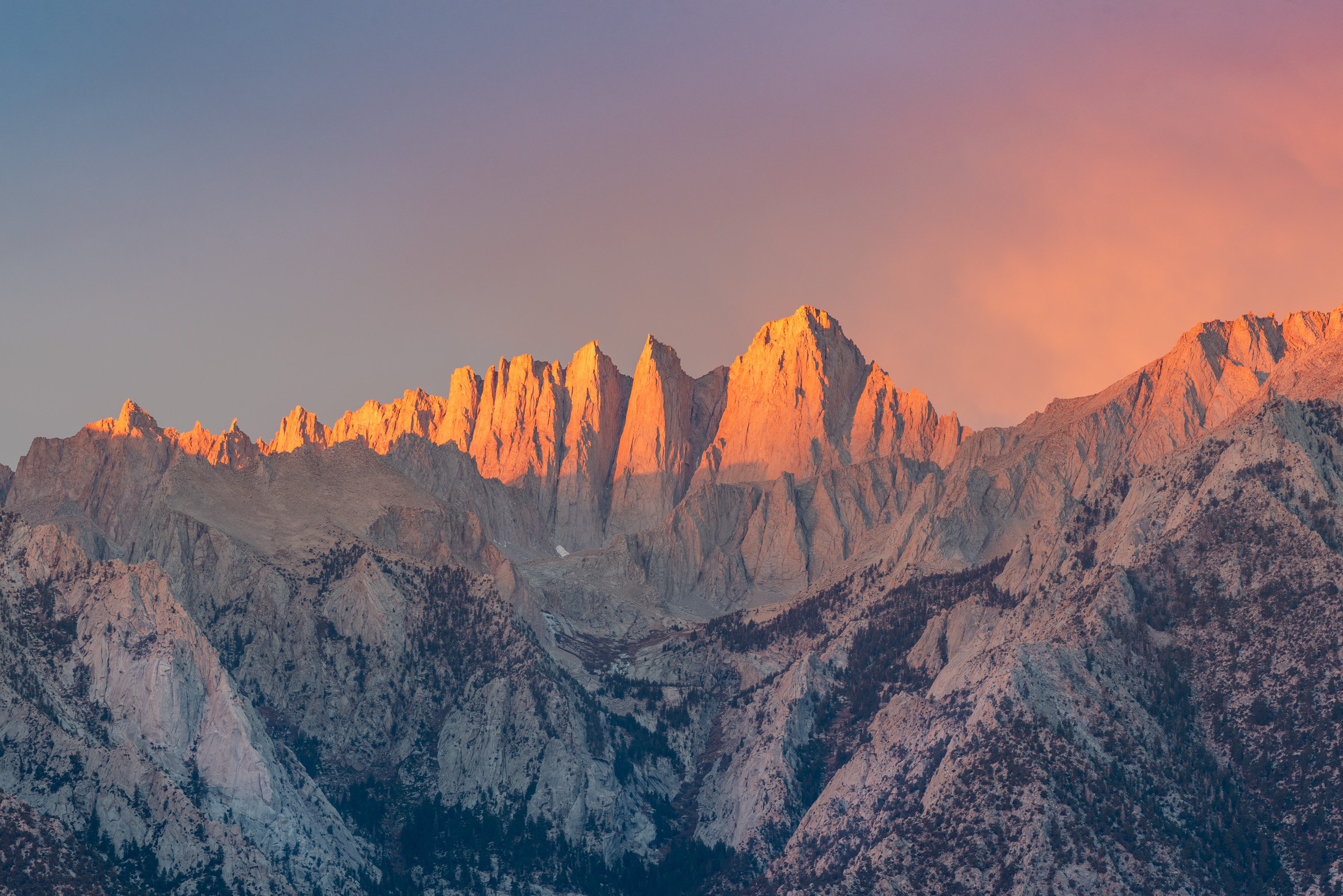 Sunrise over Mt. Whitney.