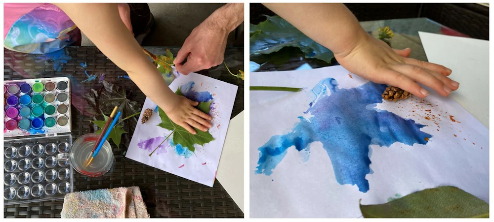 Leaf print art 6 22