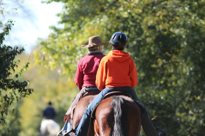 Horse back riders.