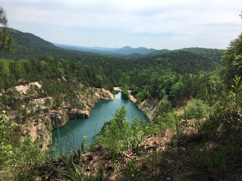 Lake view from nearby bluffs.