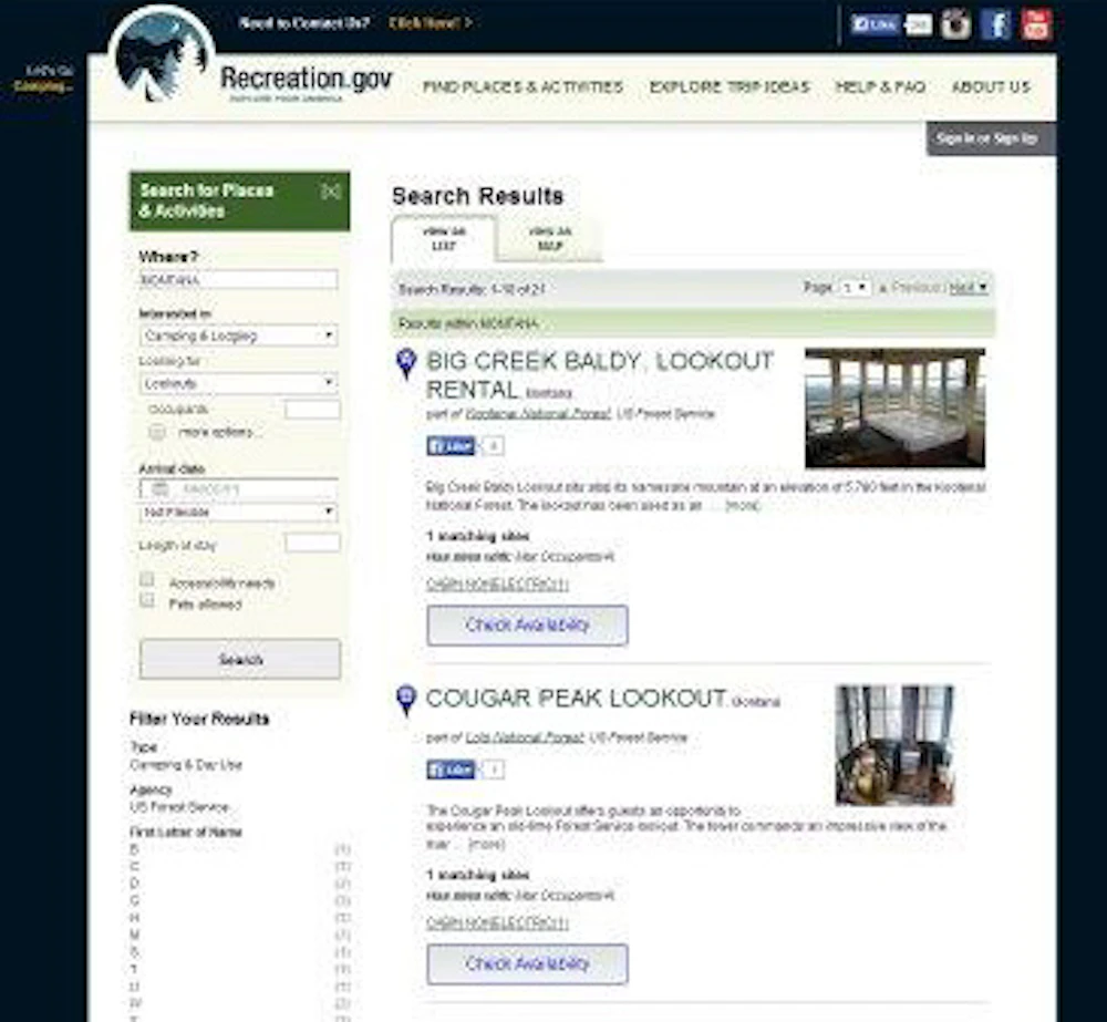 Rec.gov-Site