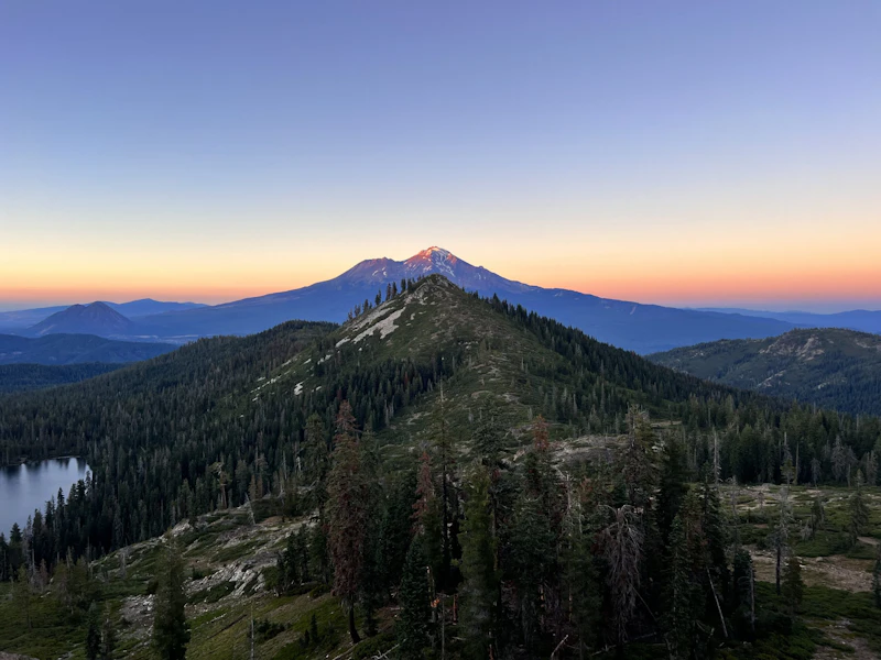 Mountain sunrise.