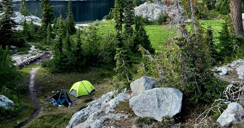 Camping by Spade Lake.