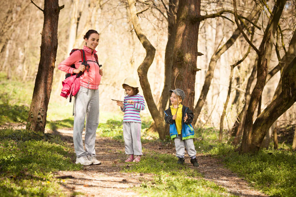 woman-family-hiking istock