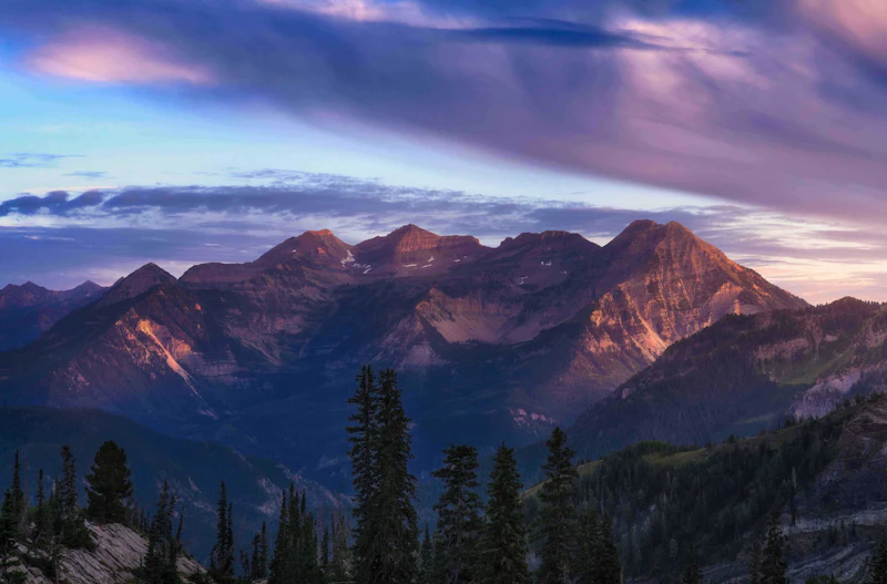 Mountain sunrise.